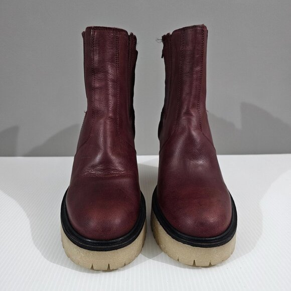 Free People Burgundy Heeled Boots - Picture 6 of 12